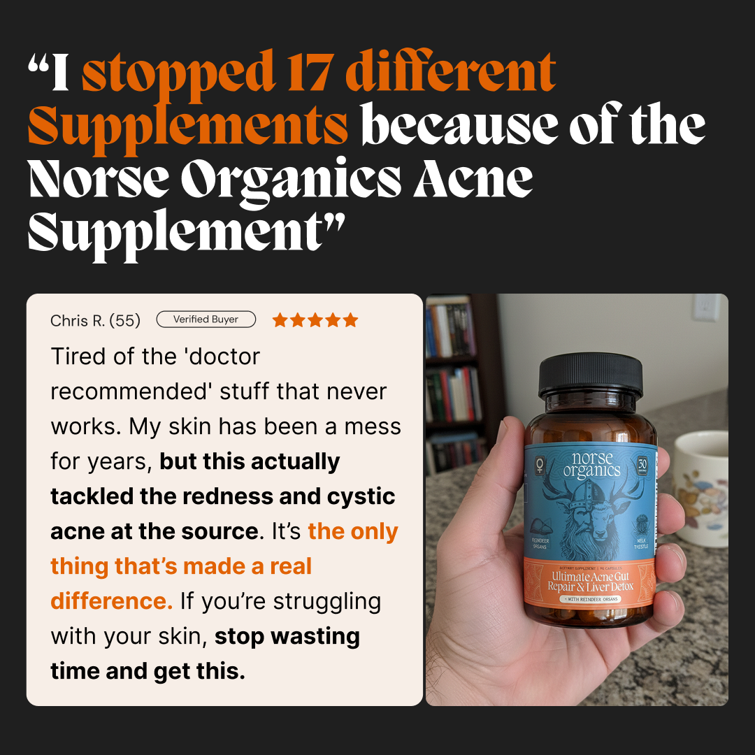 Complete Gut Repair & Hormonal Balance System for Male Acne