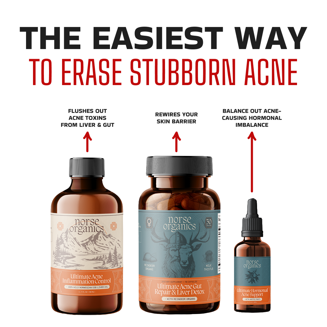 Complete Gut Repair & Hormonal Balance System for Male Acne