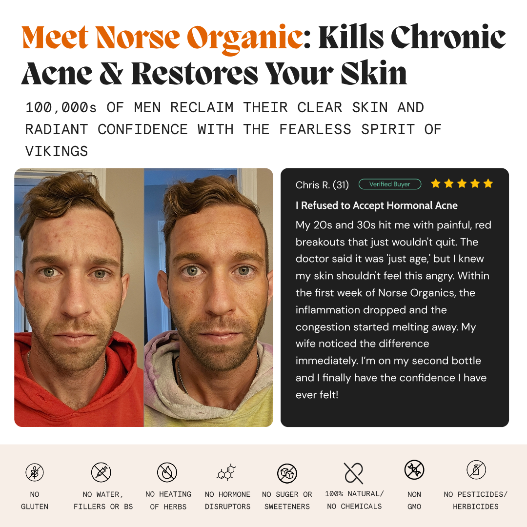 Complete Gut Repair & Hormonal Balance System for Male Acne