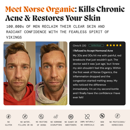 Complete Gut Repair & Hormonal Balance System for Male Acne